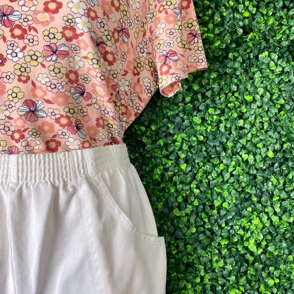 Fun & Flirty floral Polo V Neck - Picture 2 of 5